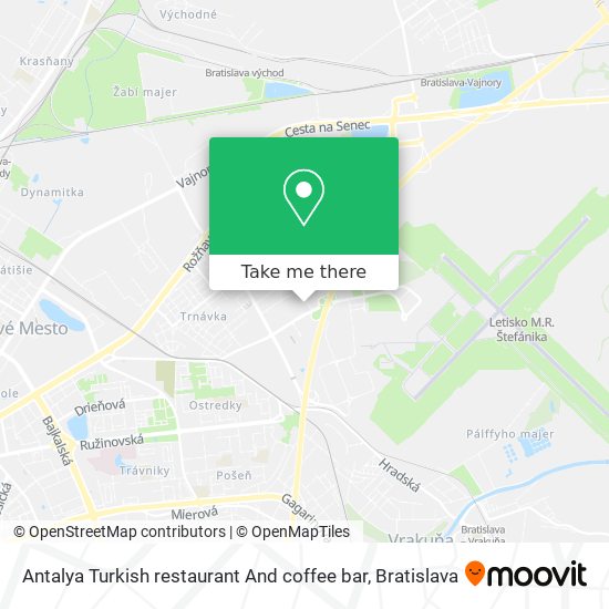 Antalya Turkish restaurant And coffee bar map
