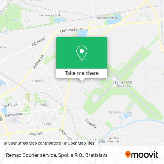 Remax Courier service, Spol. s R.O. map