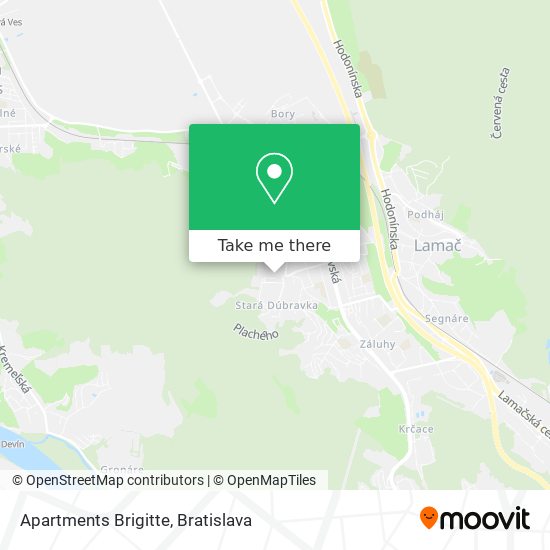 Apartments Brigitte map