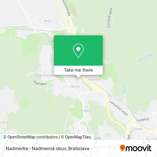 Nadmerka - Nadmerná obuv map