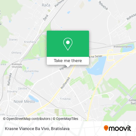 Krasne Vianoce Ba Vivo map