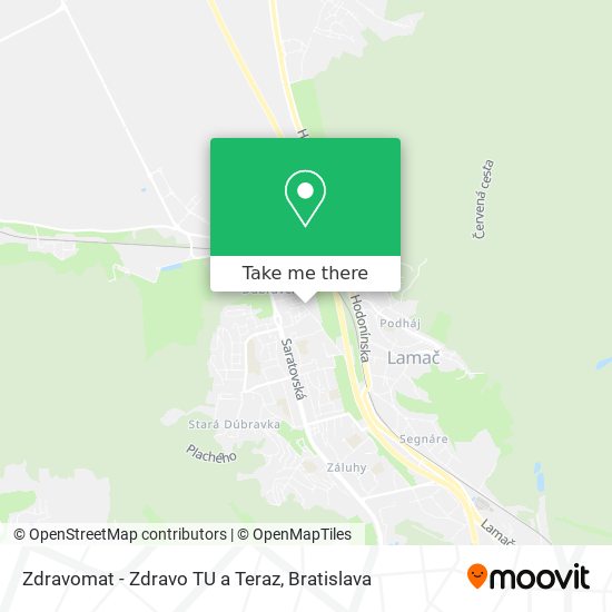 Zdravomat - Zdravo TU a Teraz map