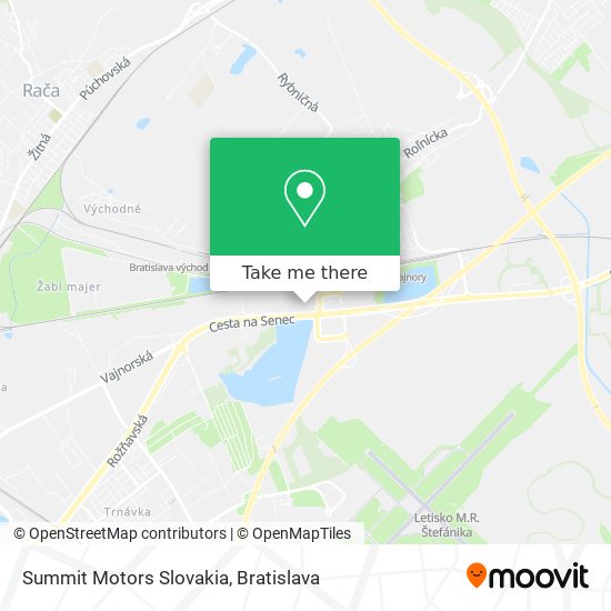 Summit Motors Slovakia map