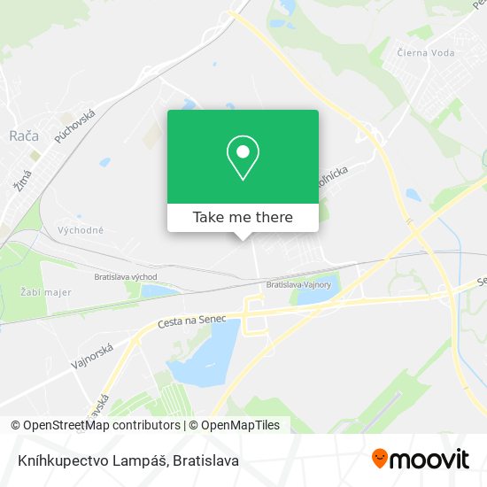 Kníhkupectvo Lampáš map