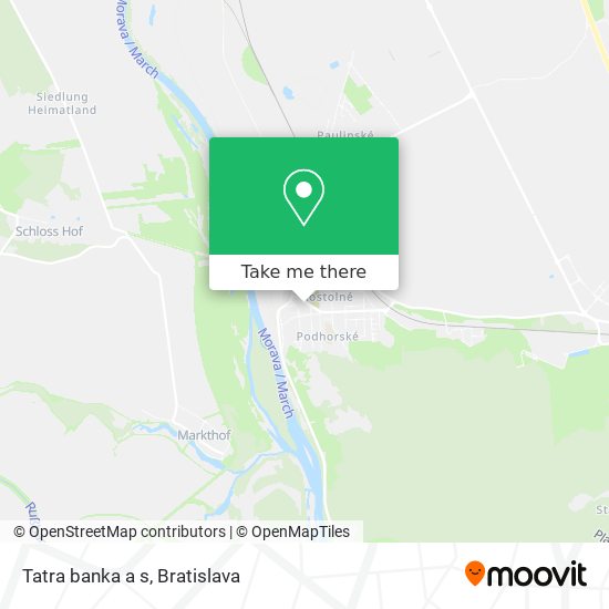 Tatra banka a s map