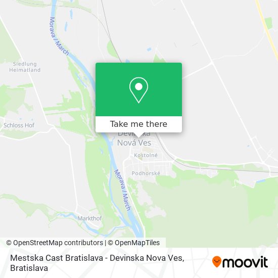 Mestska Cast Bratislava - Devinska Nova Ves map