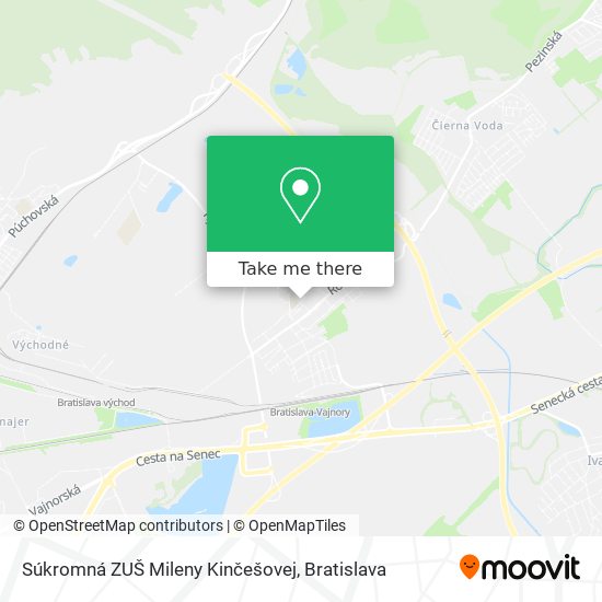 Súkromná ZUŠ Mileny Kinčešovej map