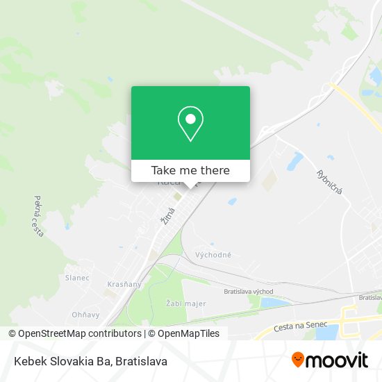 Kebek Slovakia Ba map