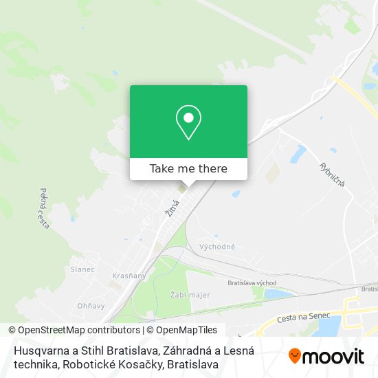 Husqvarna a Stihl Bratislava, Záhradná a Lesná technika, Robotické Kosačky map