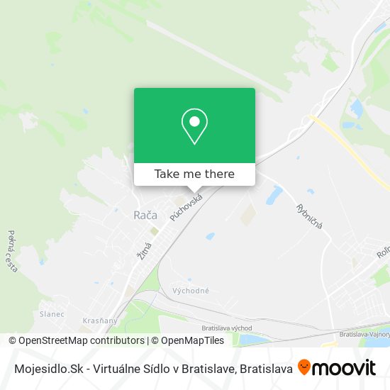 Mojesidlo.Sk - Virtuálne Sídlo v Bratislave map