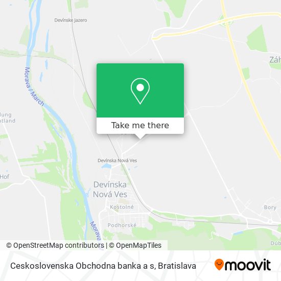 Ceskoslovenska Obchodna banka a s map