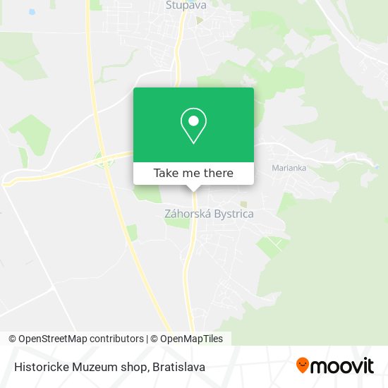 Historicke Muzeum shop map