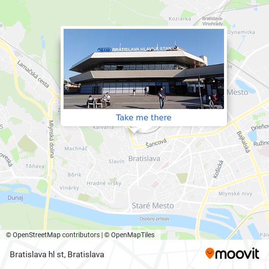 Bratislava hl st map