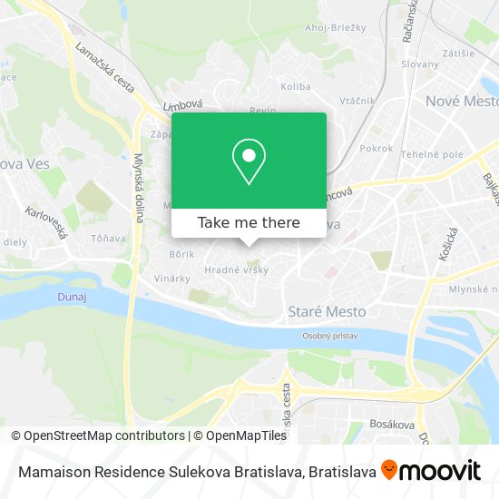 Mamaison Residence Sulekova Bratislava map