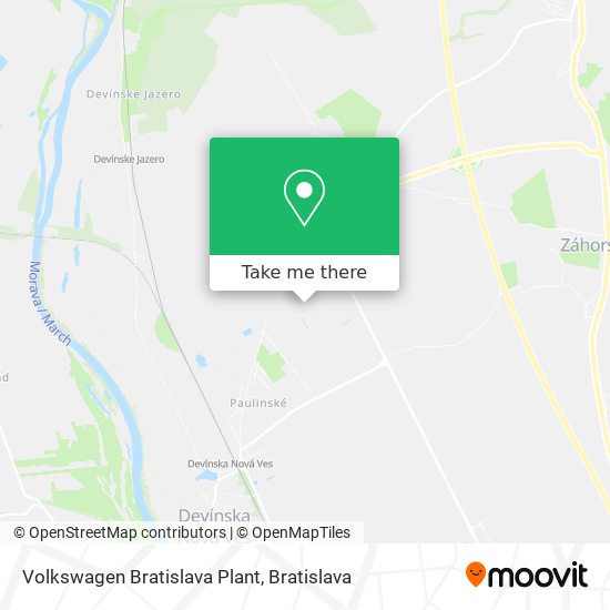 Volkswagen Bratislava Plant map