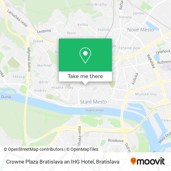 Crowne Plaza Bratislava an IHG Hotel map