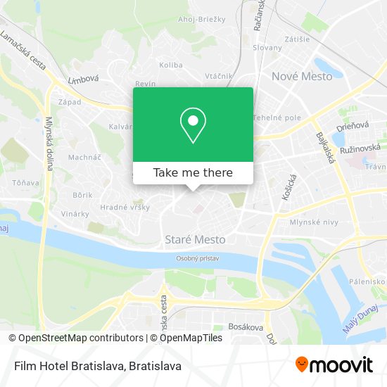 Film Hotel Bratislava map