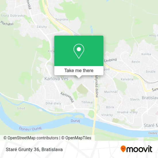 Staré Grunty 36 map