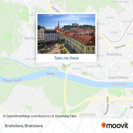 Bratislava map