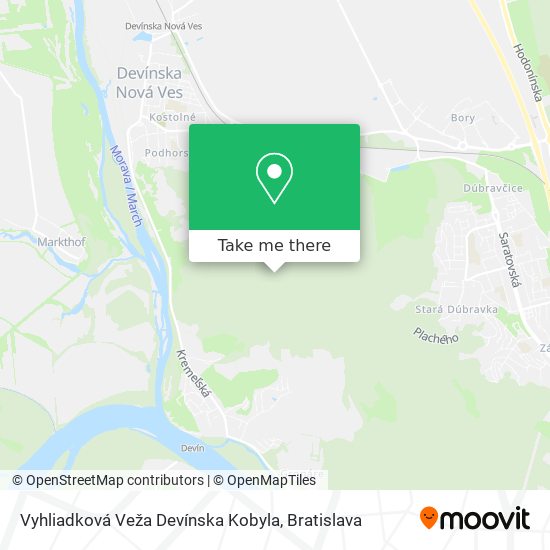 Vyhliadková Veža Devínska Kobyla map