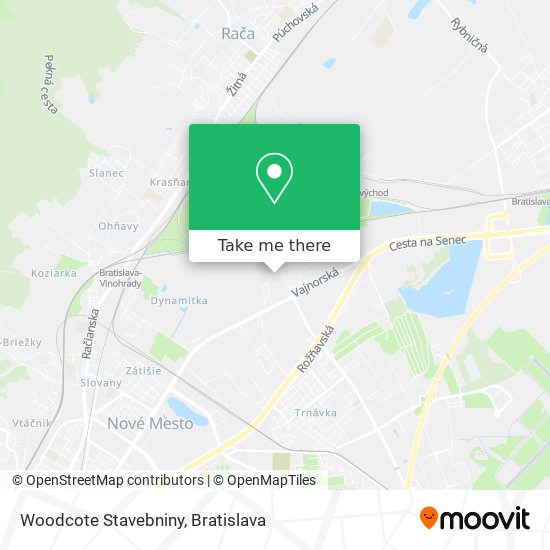 Woodcote Stavebniny map