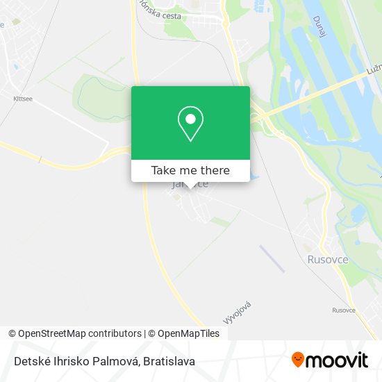 Detské Ihrisko Palmová map