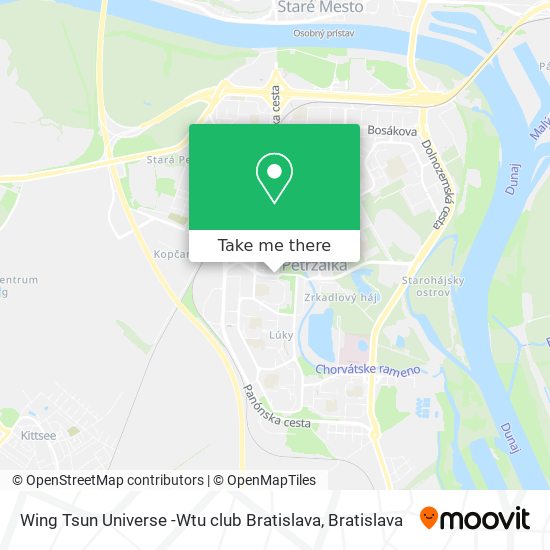 Wing Tsun Universe -Wtu club Bratislava map