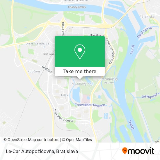 Le-Car Autopožičovňa map