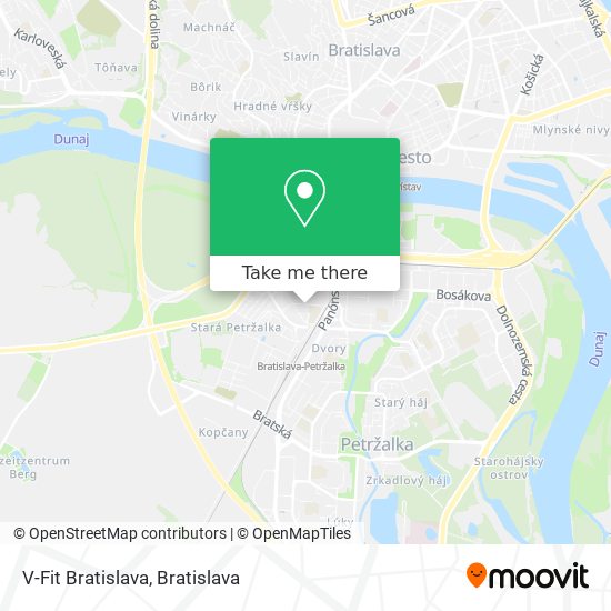 V-Fit Bratislava map