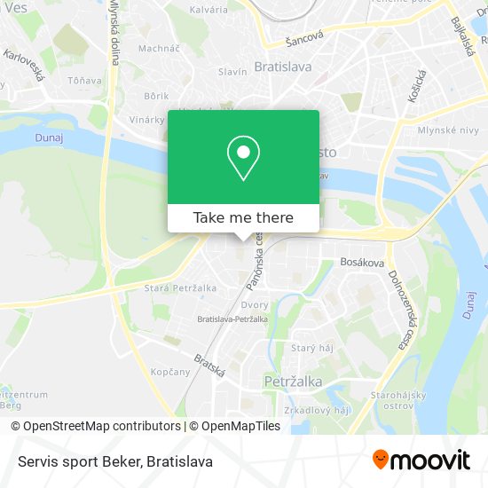 Servis sport Beker map