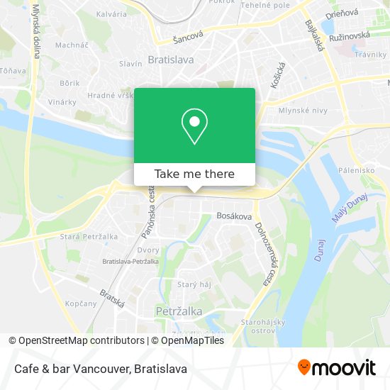 Cafe & bar Vancouver map