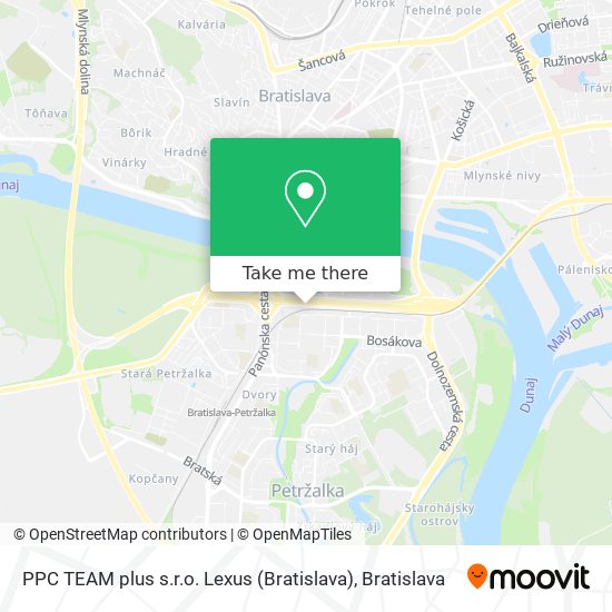 PPC TEAM plus s.r.o. Lexus (Bratislava) map