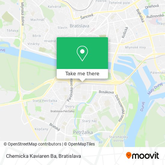 Chemicka Kaviaren Ba map