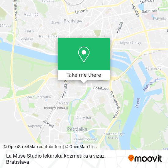 La Muse Studio lekarska kozmetika a vizaz map