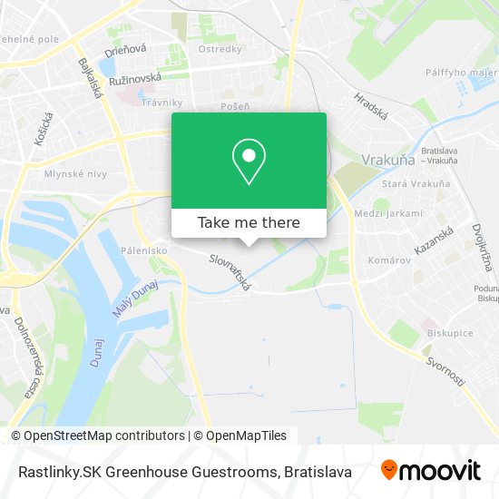 Rastlinky.SK Greenhouse Guestrooms map