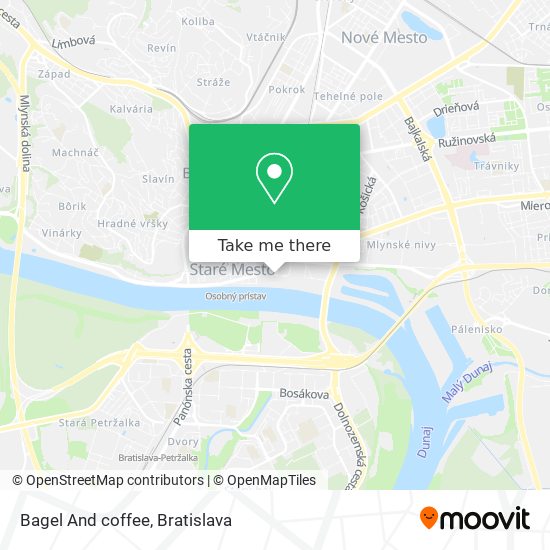 Bagel And coffee map