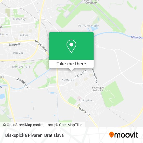 Biskupická Piváreň map