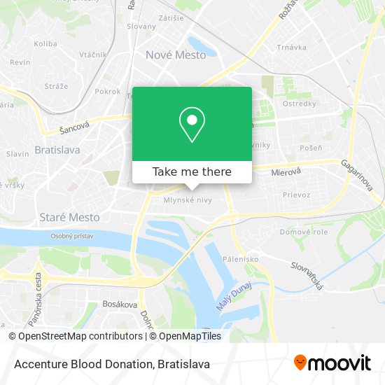 Accenture Blood Donation map