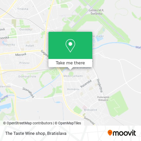 The Taste Wine shop map