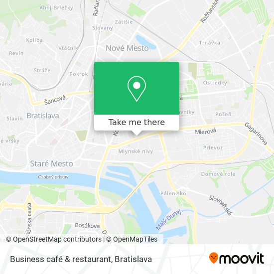 Business café & restaurant map