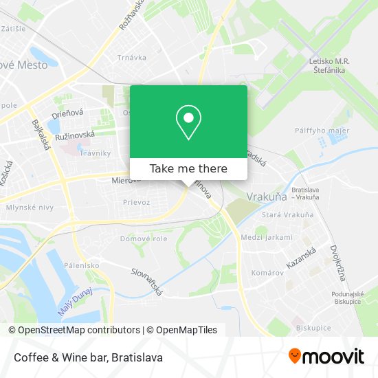 Coffee & Wine bar map