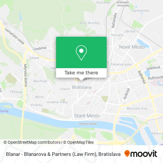 Blanar - Blanarova & Partners (Law Firm) map