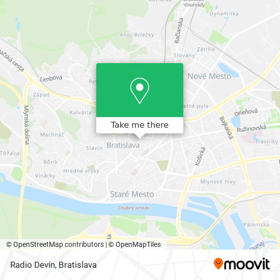 Radio Devín map