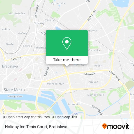 Holiday Inn Tenis Court map