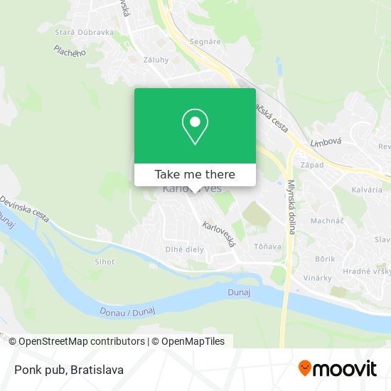 Ponk pub map