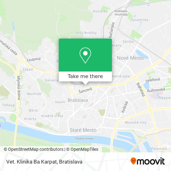 Vet. Klinika Ba Karpat map