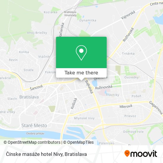 Čínske masáže hotel Nivy map