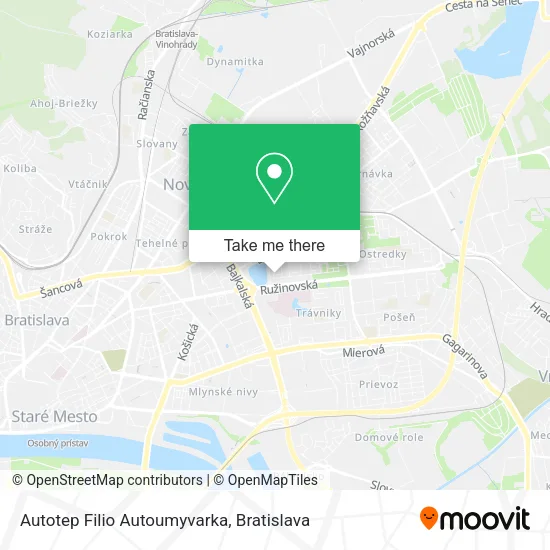 Autotep Filio Autoumyvarka map