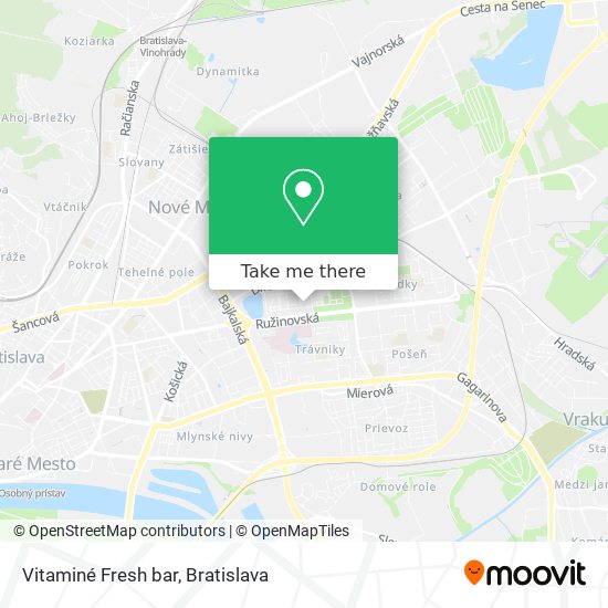 Vitaminé Fresh bar map