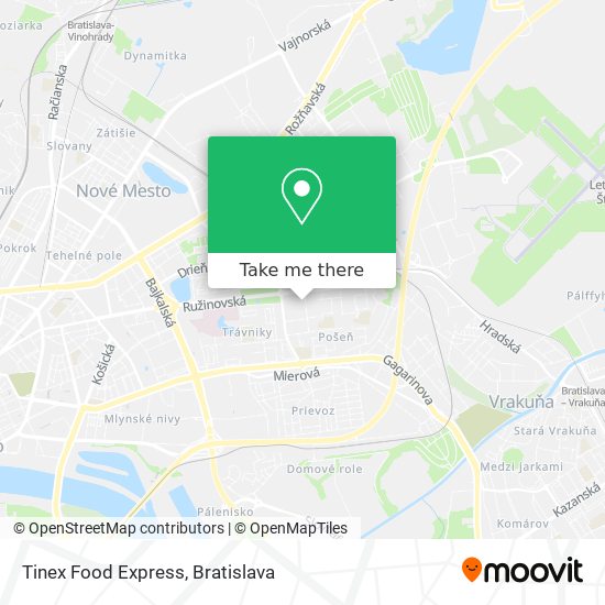 Tinex Food Express map